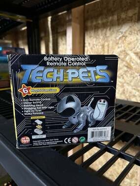 Tech Pets Remote Control Robotic Cat Toy - Silver, 6 Functions